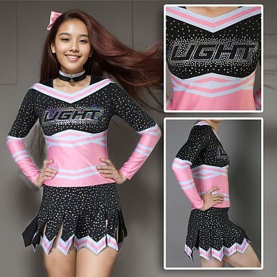 Spangled cheerleading uniform SCU_05