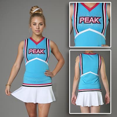 Spangled cheerleading uniform SCU_10