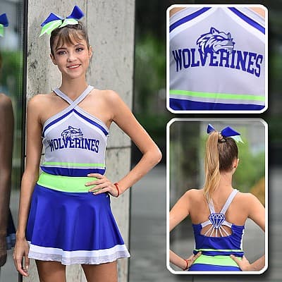 Dye sublimated cheerleading uniform_CHE 105
