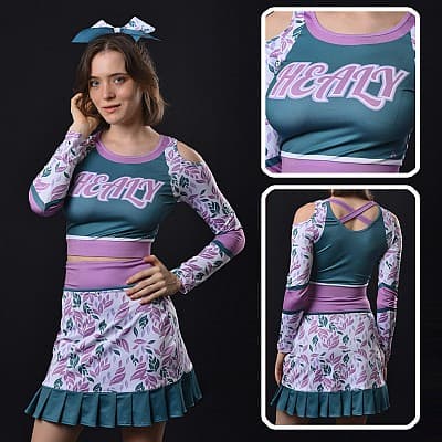 Dye sublimated cheerleading uniform_CHE 109